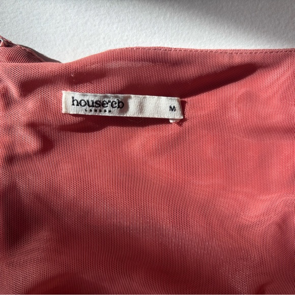 House of CB - BABY PINK CHIFFON CUTOUT HALTER MINI DRESS - Picture 4 of 5